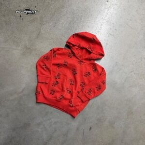 Disney Mickey Mouse Red Print Hoodie Kids 3T Pullover